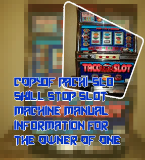 Japanese skill stop slot machines for sale